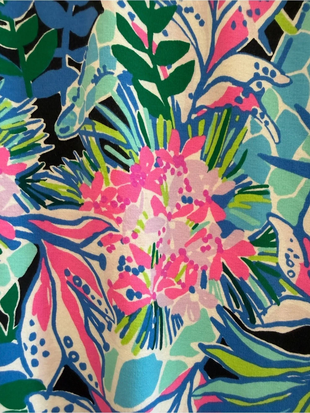 Lilly Pulitzer Tropical skipper Popover Dress Soft Beautiful XL like New - Picture 10 of 13